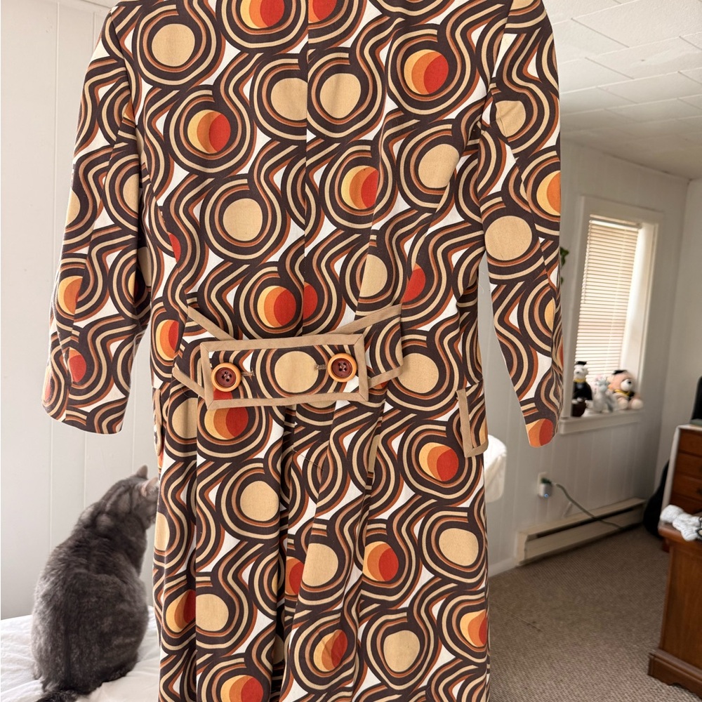 Zara Multicolor Circular Pattern Coat - image 3